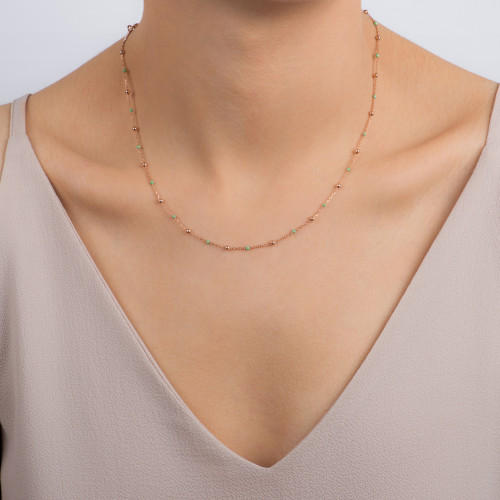 Dots, Sterling Silver Chain.