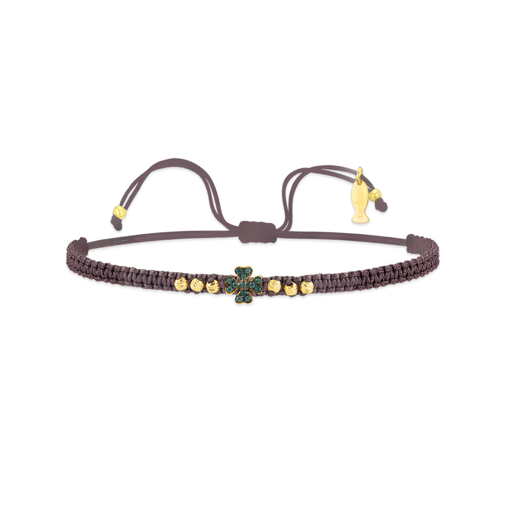 Good Luck Kiss, Sterling Silver Bracelet (String).