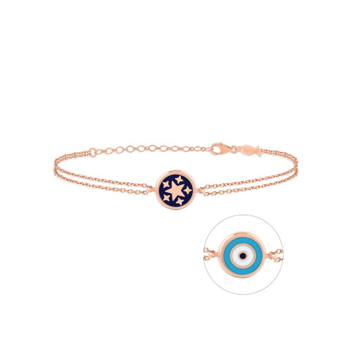 Star Jewel Eye, Sterling Silver Bracelet.