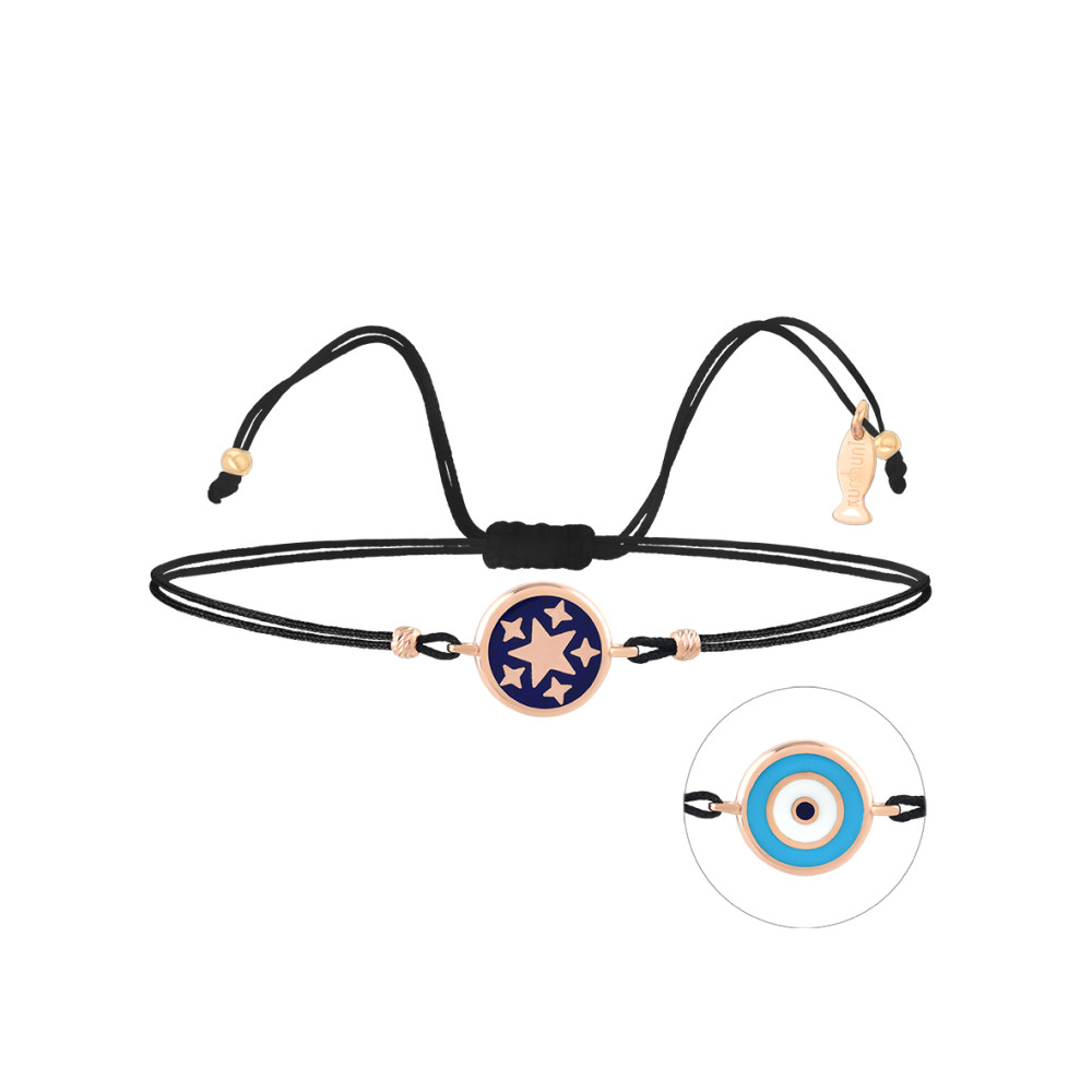 Star Jewel Eye, Sterling Silver Bracelet (String).