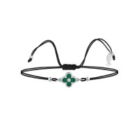 Clover, Sterling Silver Bracelet (String).