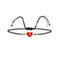 Heart, Sterling Silver Bracelet (String).