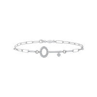 Key, Sterling Silver Bracelet.