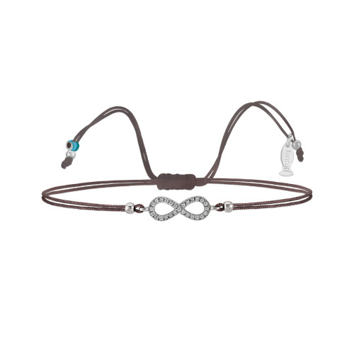 Infinity, Sterling Silver Bracelet (String).