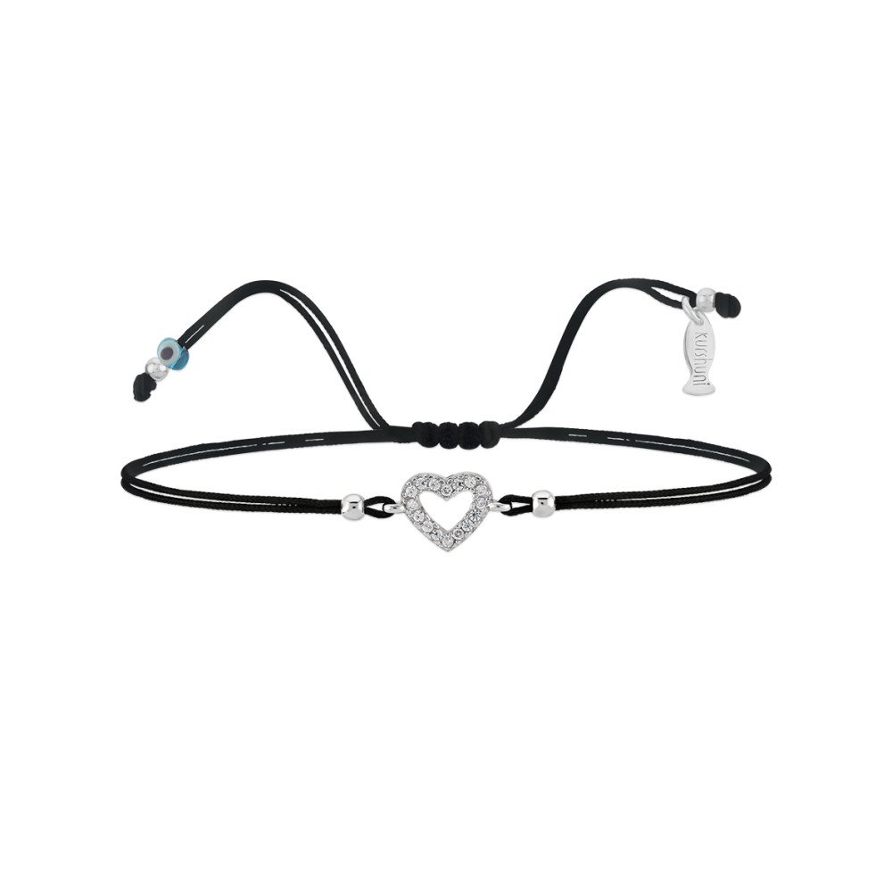 Cuore, Sterling Silver Bracelet (String).