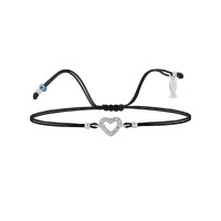 Cuore, Sterling Silver Bracelet (String).