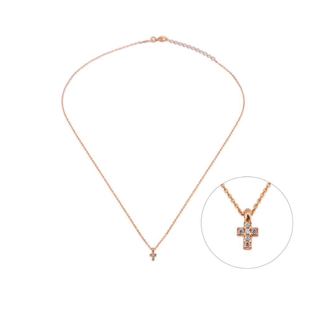 Cross, Sterling Silver Necklace.