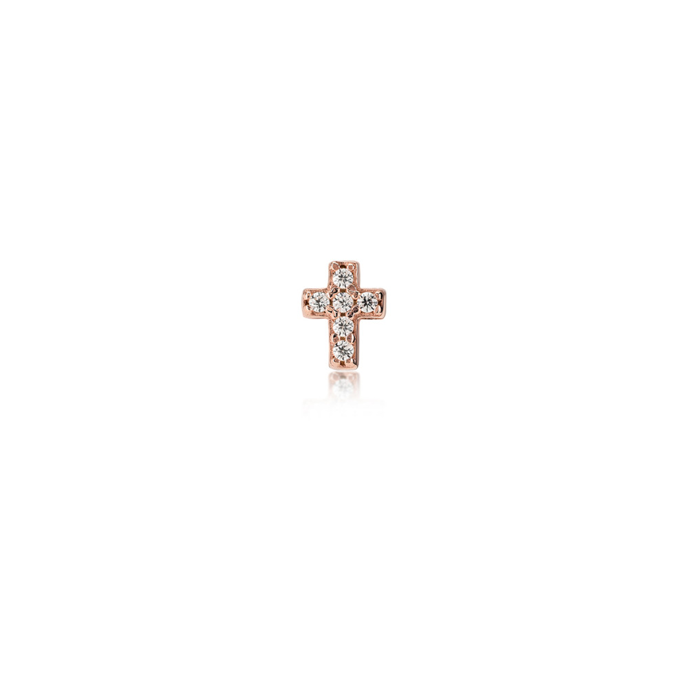 Cross, Sterling Silver Earring (Sold INDIVIDUALLY).