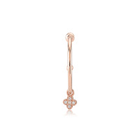Lucky Clover, Sterling Silver Earring (Sold INDIVIDUALLY).