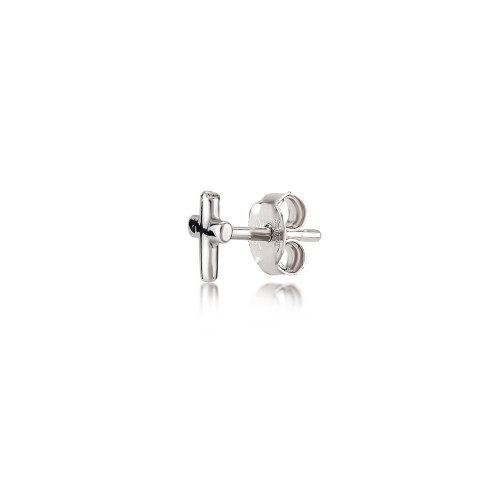 Cross, Sterling Silver Earring (Sold INDIVIDUALLY).