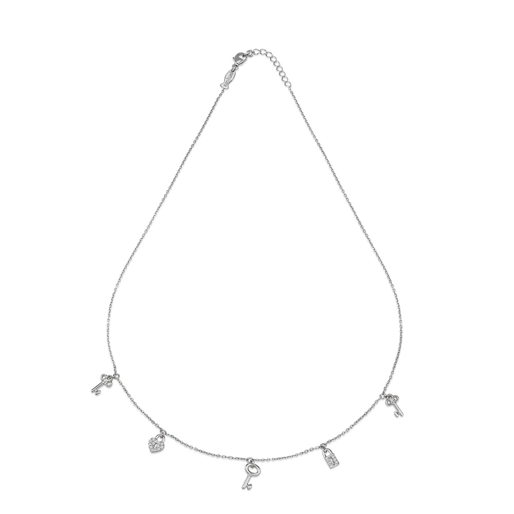 Key of Love , Sterling Silver Necklace.
