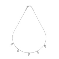 Key of Love , Sterling Silver Necklace.