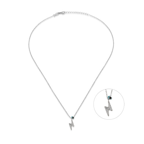 Lightnings , Sterling Silver Necklace.