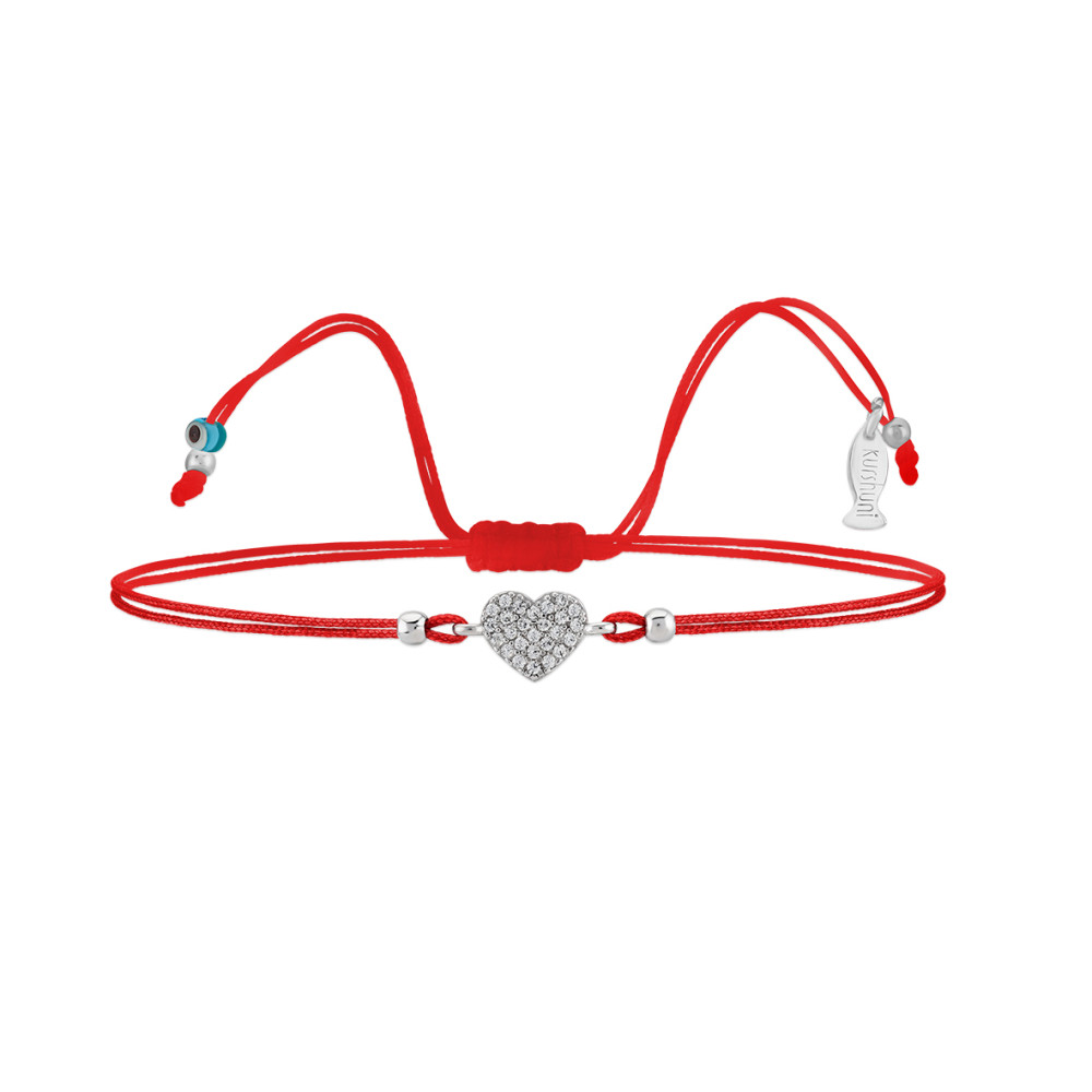 Cuore, Sterling Silver Bracelet (String).