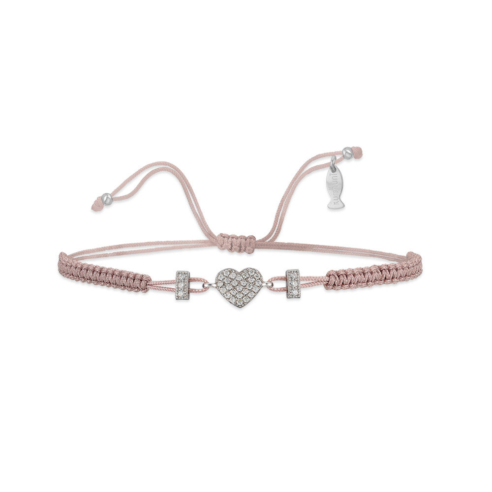 Cuore, Sterling Silver Bracelet (String).