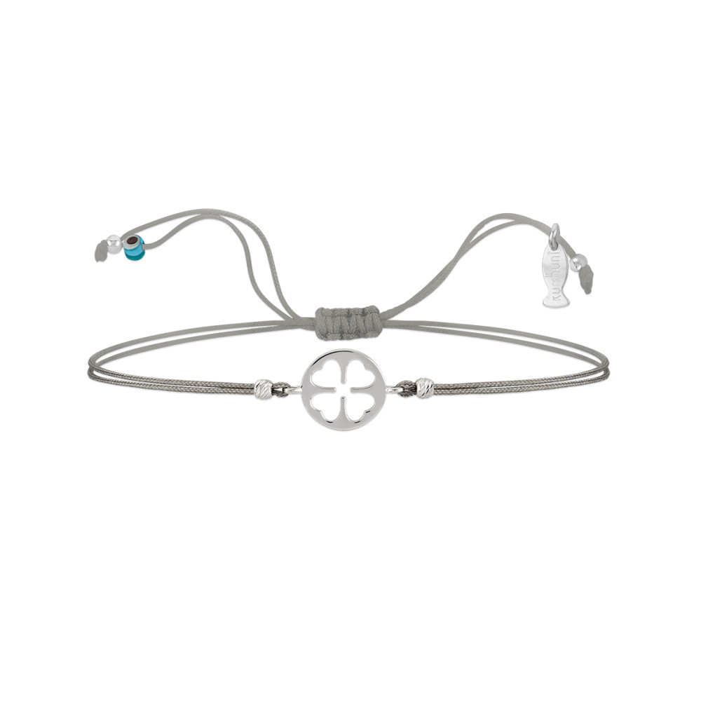 Good Luck, Sterling Silver Bracelet (String).