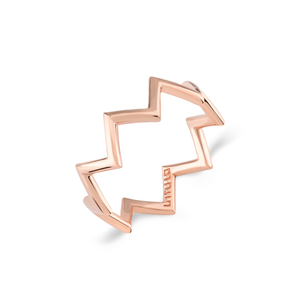 Chevron, Sterling Silver Ring.