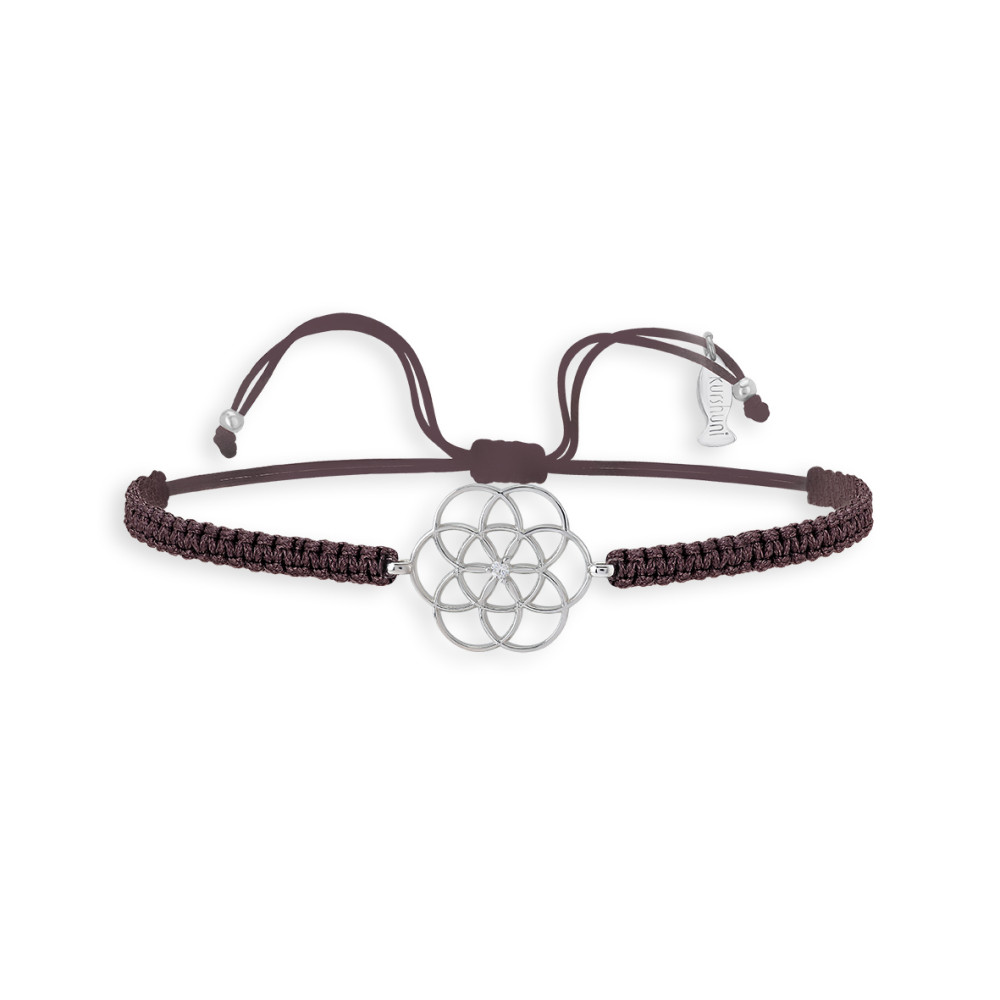 Seed of Life, Sterling Silver Bracelet (String).