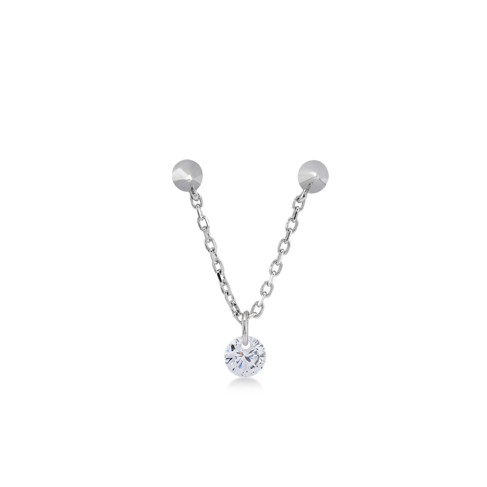 Plumb, Sterling Silver Earring (Sold INDIVIDUALLY).