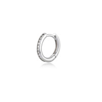 Huggie Hoop, Sterling Silver Earring (Sold INDIVIDUALLY).