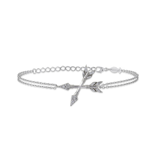Besties Arrow, Sterling Silver Bracelet.