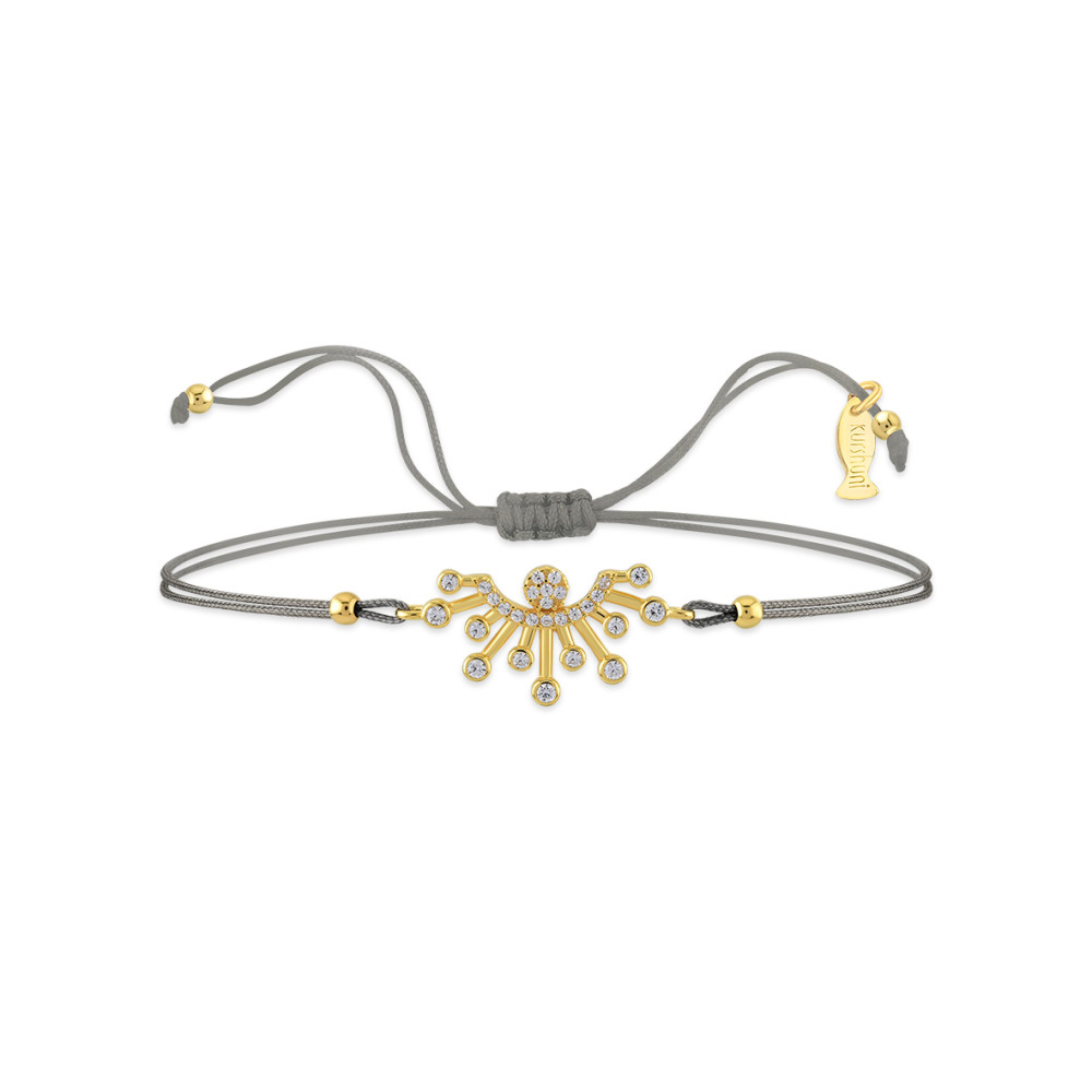 Sun Eye, Sterling Silver Bracelet (String).