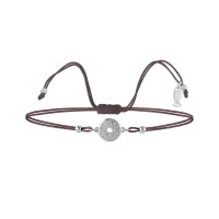 Mini Magic Disk, Sterling Silver Bracelet (String).