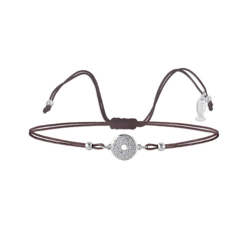 Mini Magic Disk, Sterling Silver Bracelet (String).