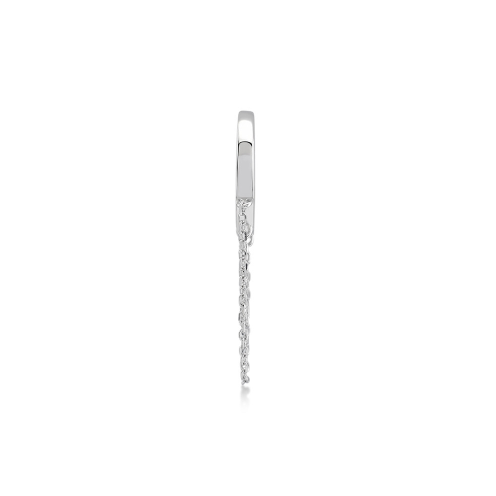 Huggie Hoop, Sterling Silver Earring (Sold INDIVIDUALLY).