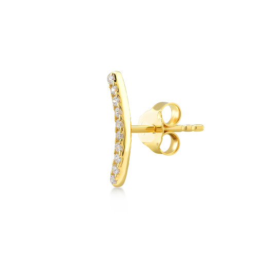 Arc, Sterling Silver Earring (Sold INDIVIDUALLY).