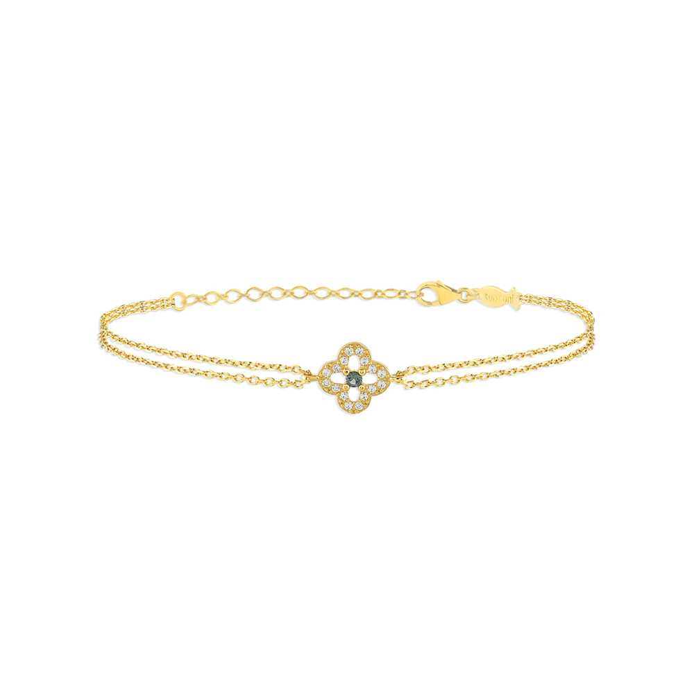 Mini Entourage Clover, Sterling Silver Bracelet.