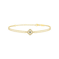 Mini Entourage Clover, Sterling Silver Bracelet.
