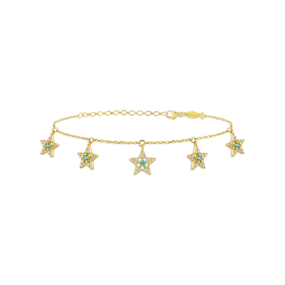 Mini Entourage Stars, Sterling Silver Bracelet.