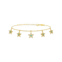 Mini Entourage Stars, Sterling Silver Bracelet.
