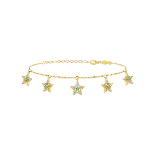 Mini Entourage Stars, Sterling Silver Bracelet.