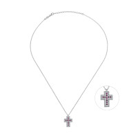 Midi Cross, Sterling Silver Necklace.