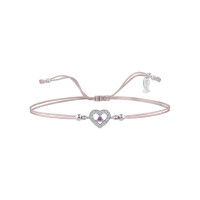 Mini Entourage Heart, Sterling Silver Bracelet (String).