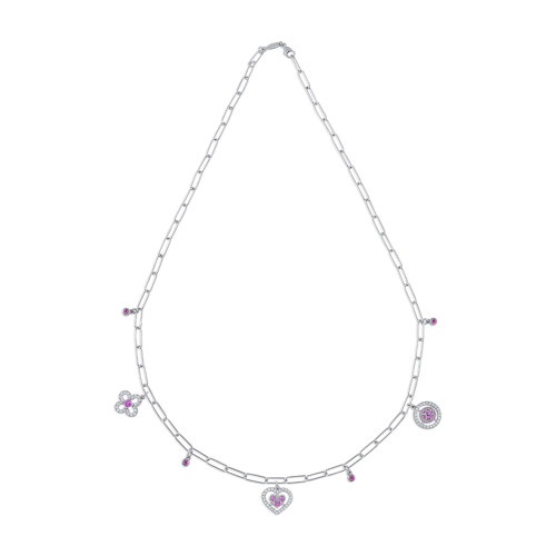 Multi Entourage, Sterling Silver Necklace.