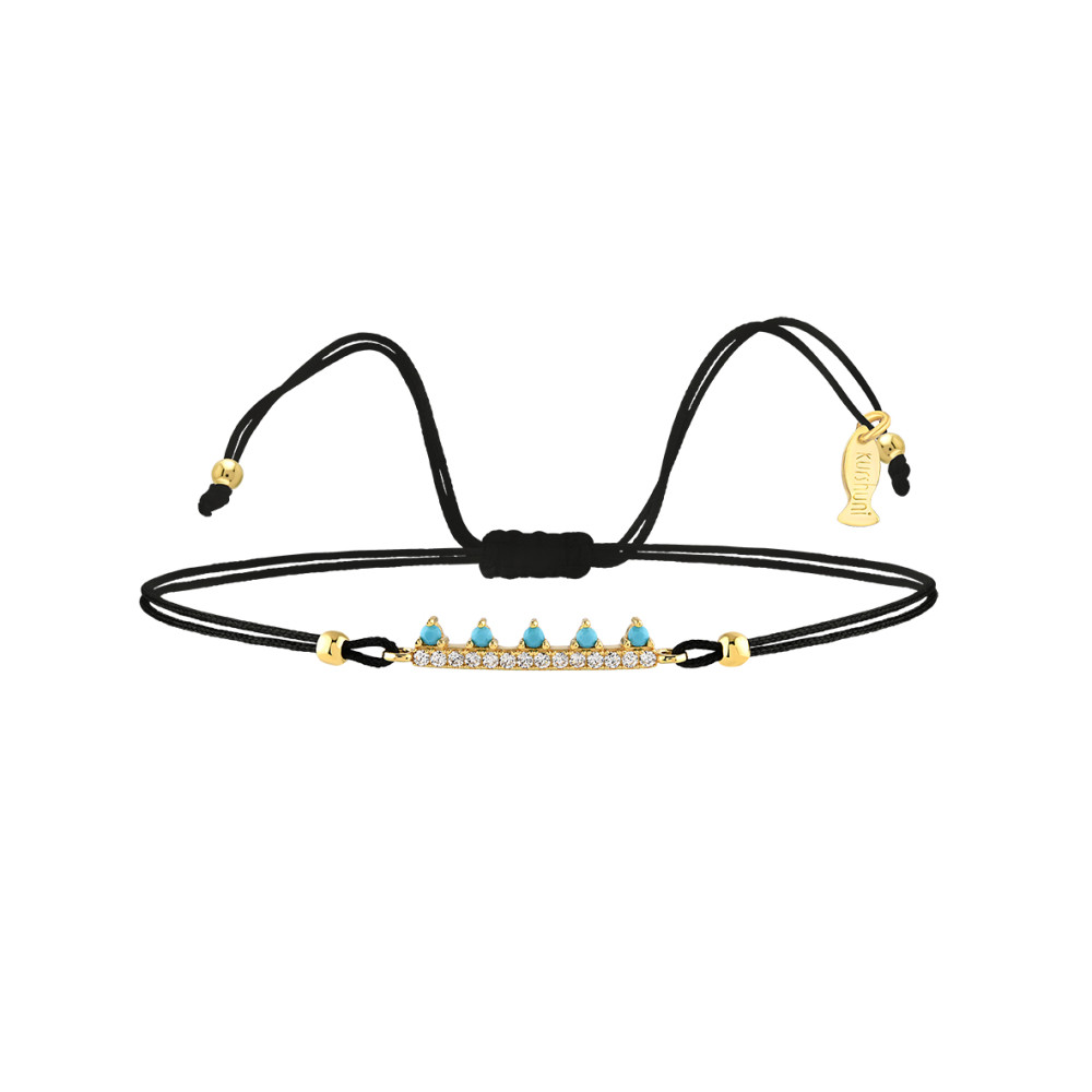 Crown, Sterling Silver Bracelet (String).