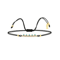 Crown, Sterling Silver Bracelet (String).