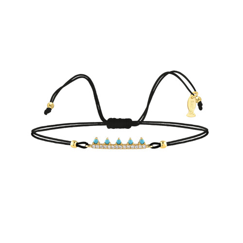 Crown, Sterling Silver Bracelet (String).