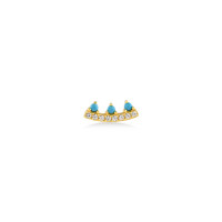 Crown, Sterling Silver Earring (Sold INDIVIDUALLY).