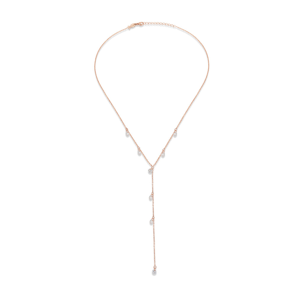 Shining Dots Y, Sterling Silver Necklace.