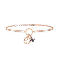 Lucky Butterfly, Sterling Silver Bracelet.