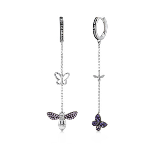 Gipsy Secret Garden, Sterling Silver Earrings Set.