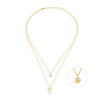 Beach (Duo), Sterling Silver Necklace.