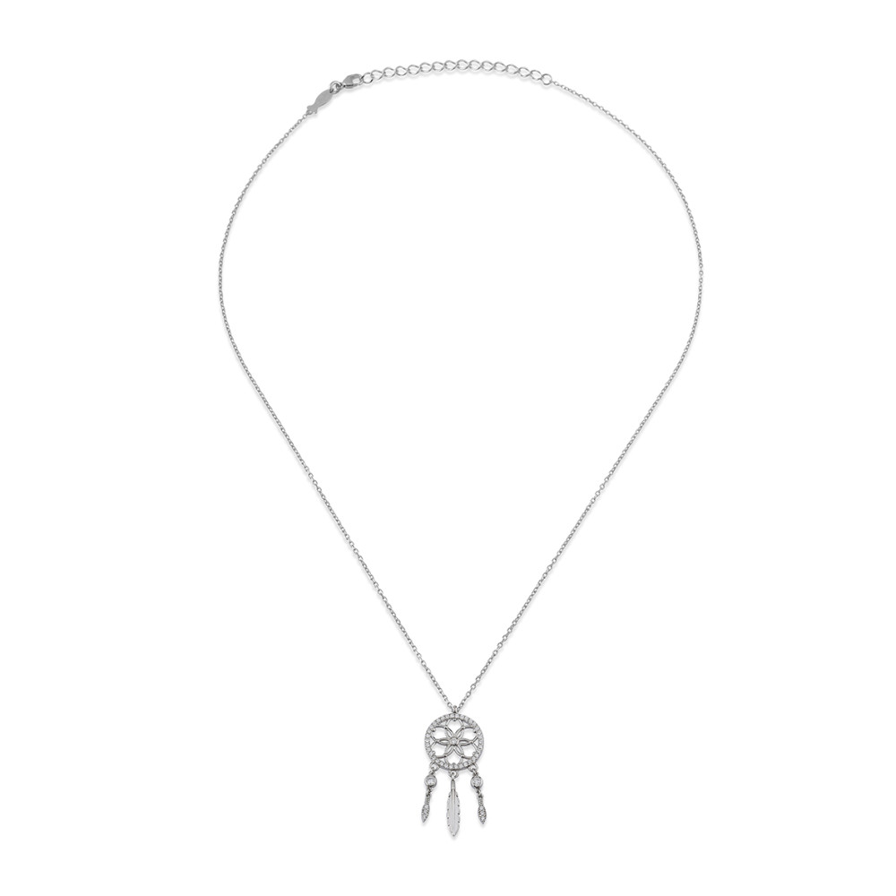 Dream Catcher, Sterling Silver Necklace.
