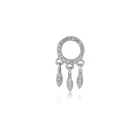 Mini Dream Catcher, Sterling Silver Earring (Sold INDIVIDUALLY).