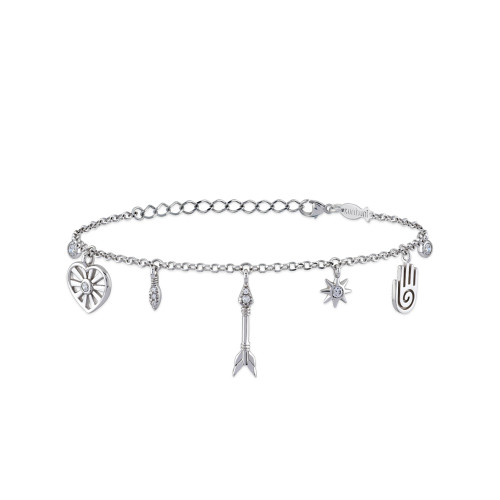 Amulet, Sterling Silver Bracelet.