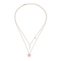 Pure Heart Duo, Sterling Silver Necklace.